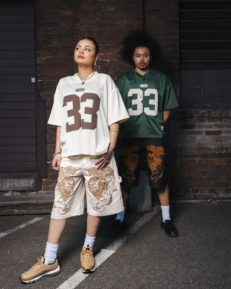 Y2K jersey football short sleeved retro mesh quick drying oversized Tshirt mens breathable loose 240819