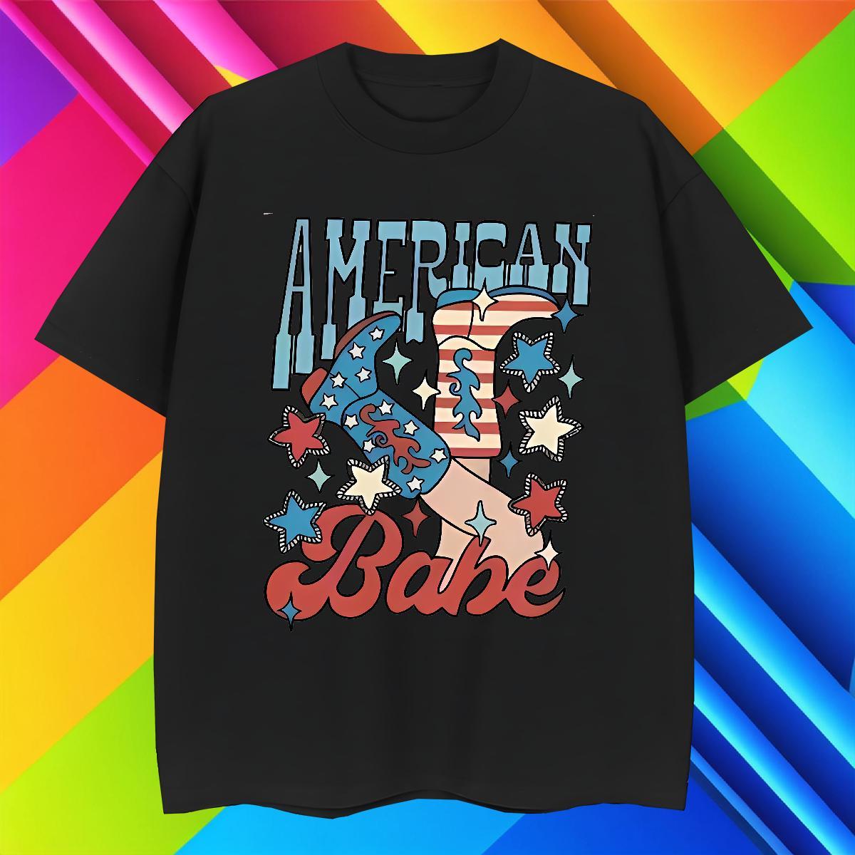 T Shirt For Man 230g Cotton USA High Street Hip Hop Breathable Crew Neck Cartoon Printing L-4XL Men Tees New Designer Cool Tshirts