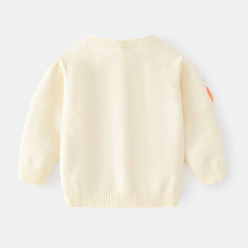 Baby Sweater Cardigan Girls Boy Cotton Fruit Stereoscope Pattern Child Knit Coat Clothes O-neck Long Sleeve Spring Fall TopXJ240819