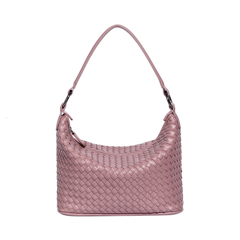 Light New Moon Woven Handheld Large Capacity Underarm Simple and Luxury Women's Bag
