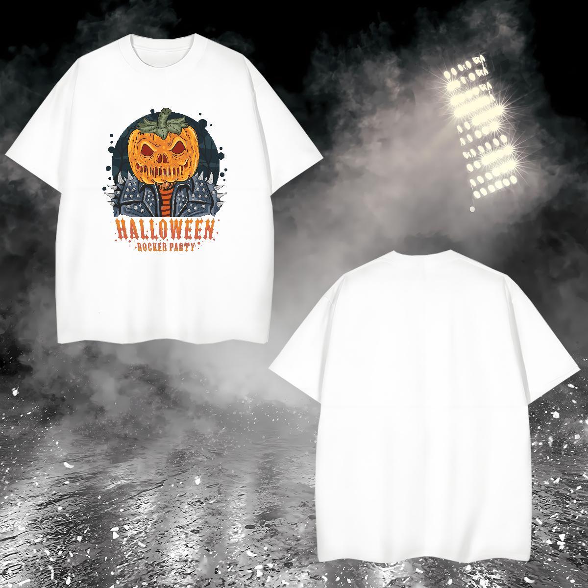 Cool Man T Shirts pumpkin Breathable Crew Neck High Street Hip Hop Plus Size Custom 100% Cotton 230g Men Clothes T-Shirt Fashion Designer Tee Shirt