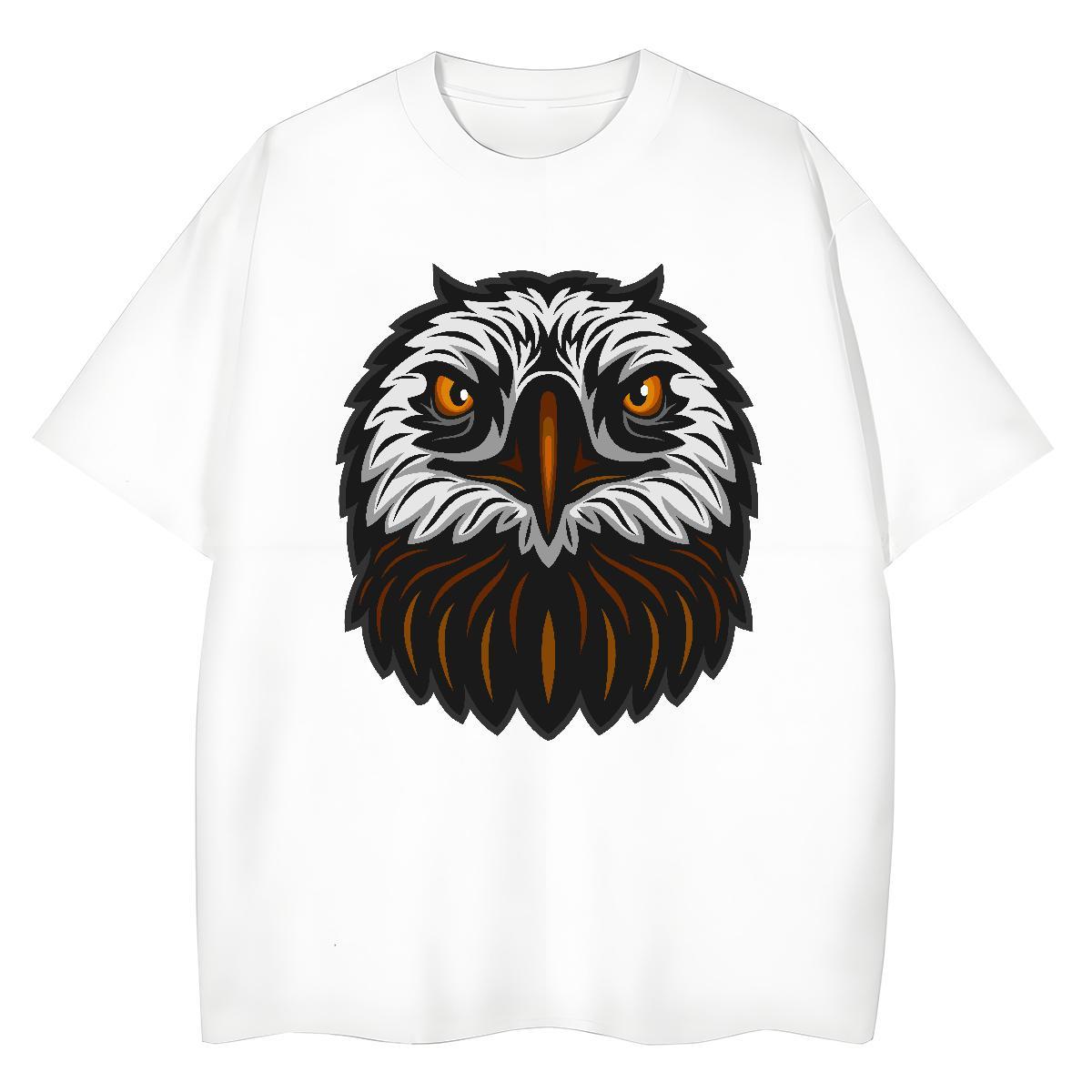 Cool T Shirt For Man owl O-Neck Short Sleeve Casual Custom Printing 230g Pure Cotton Men Tshirts 2024 Designer Tee Shirt