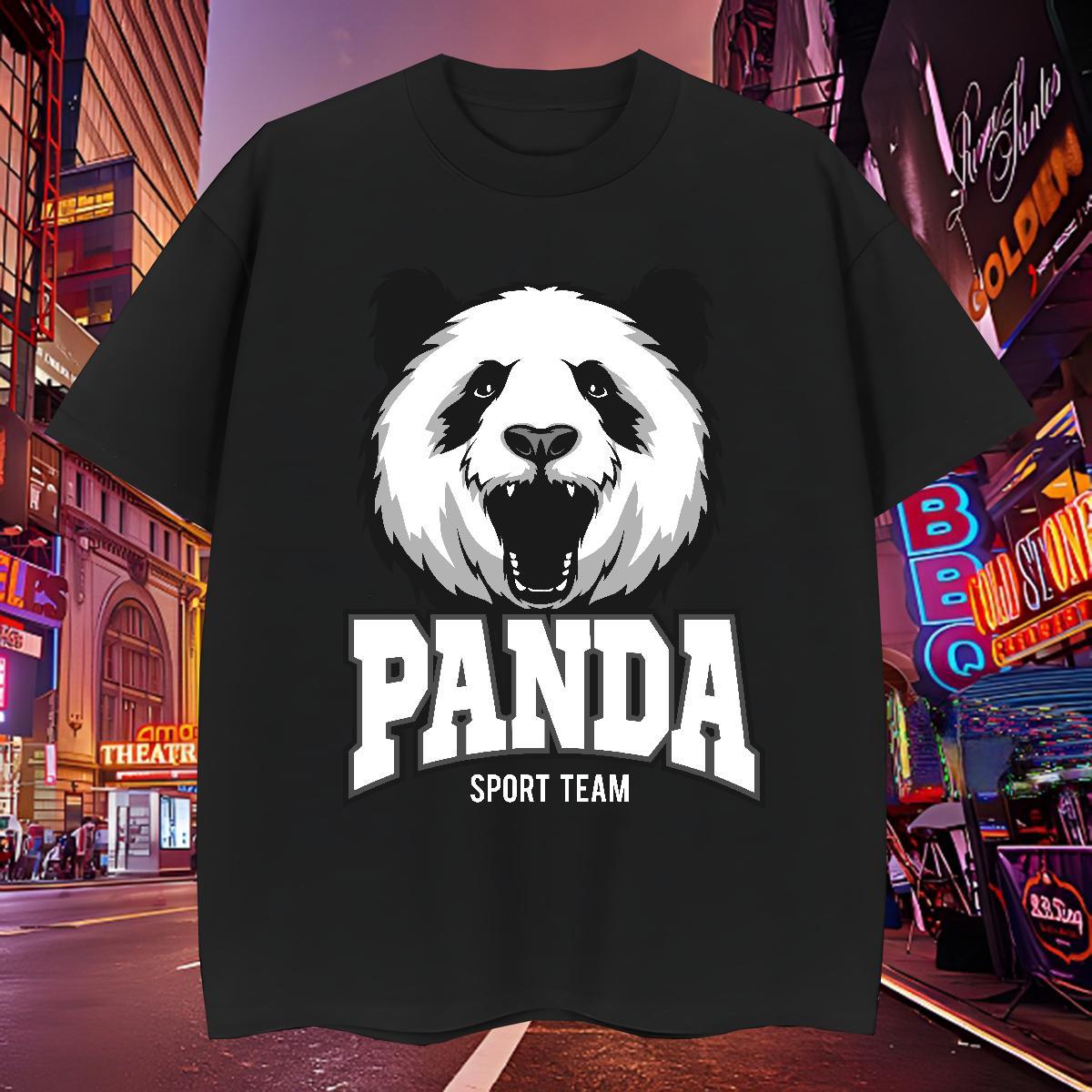 Cool Design T Shirt For Man panda Breathable Soft Spring Summer Oversized 4XL 230g Pure Cotton Couples T Shirts Custom Tops