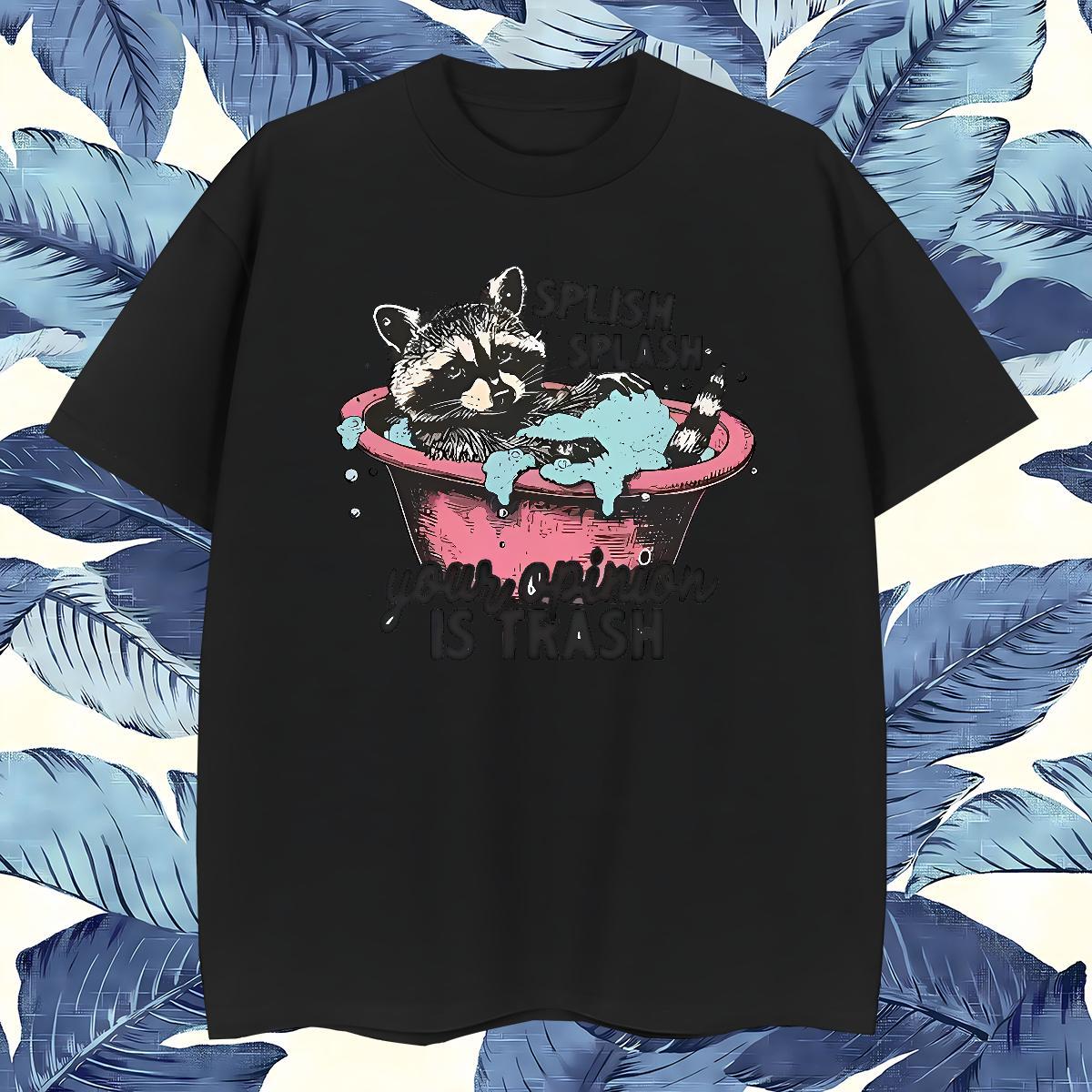 Popular have a bath T shirt Street wear Hip Hop Men Tees 230g Pure Cotton 2024 Crew Neck Anime Print Clothes