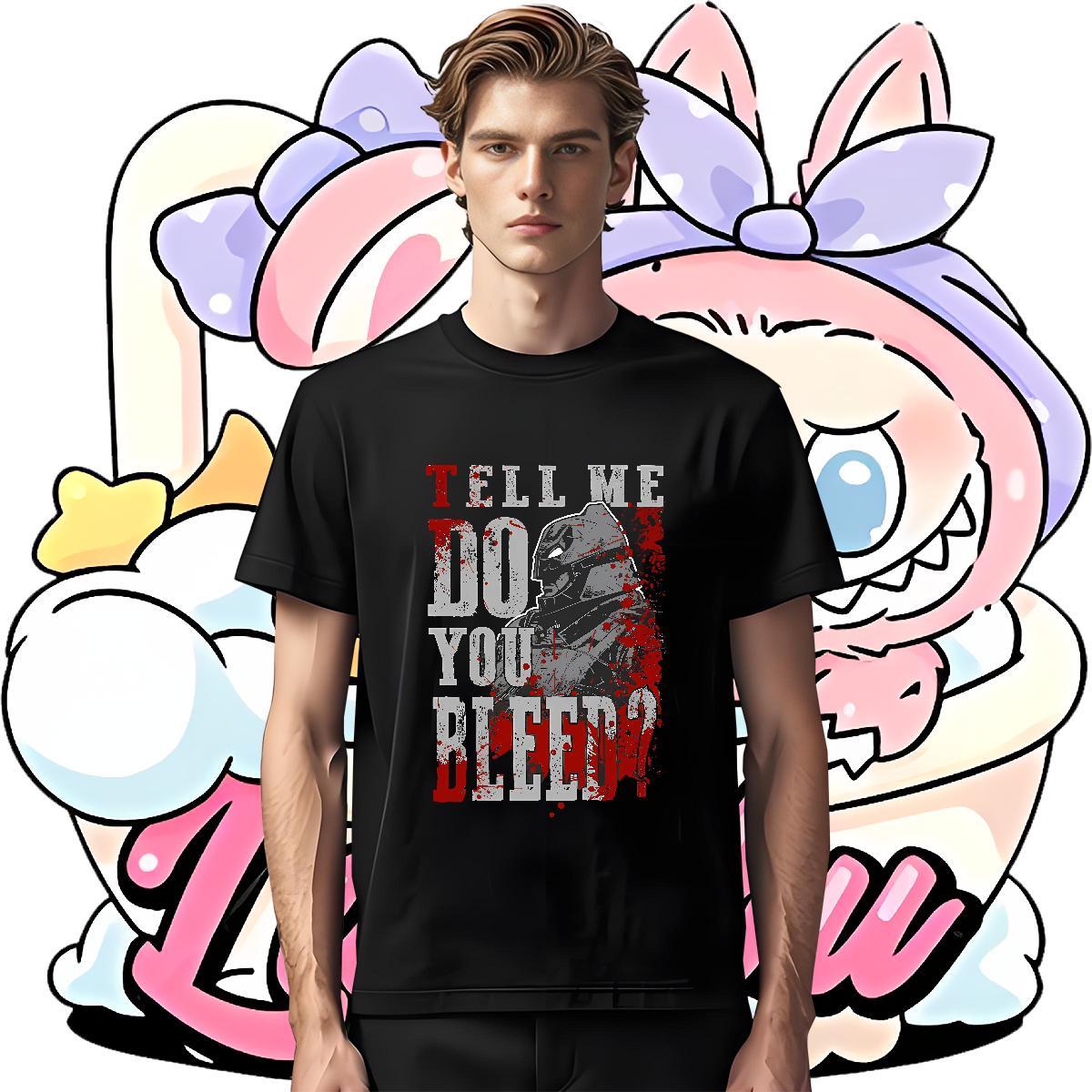 Custom scary Tshirts 230g 100% Cotton T-Shirts DIY Anime Daily Wear O-Neck Short Sleeve Popular Top Tees