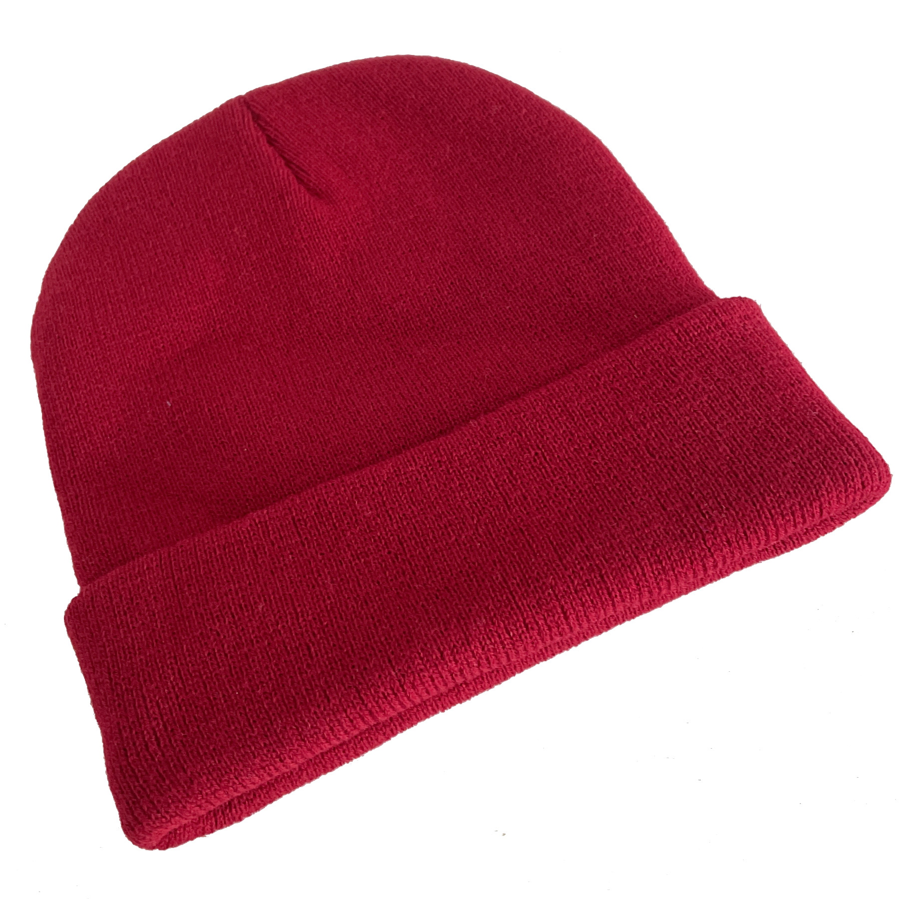 Unisex Beanie for Men and Women Knit Hat Winter Beanies Color Red T