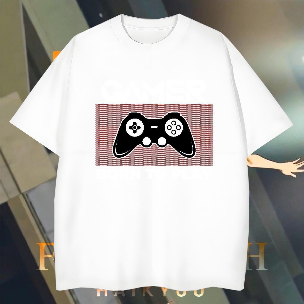 Cool games 230g Cotton Men Tees Outdoor Breathable Crew Neck T shirt DIY Customized Asian Size Tops Tees
