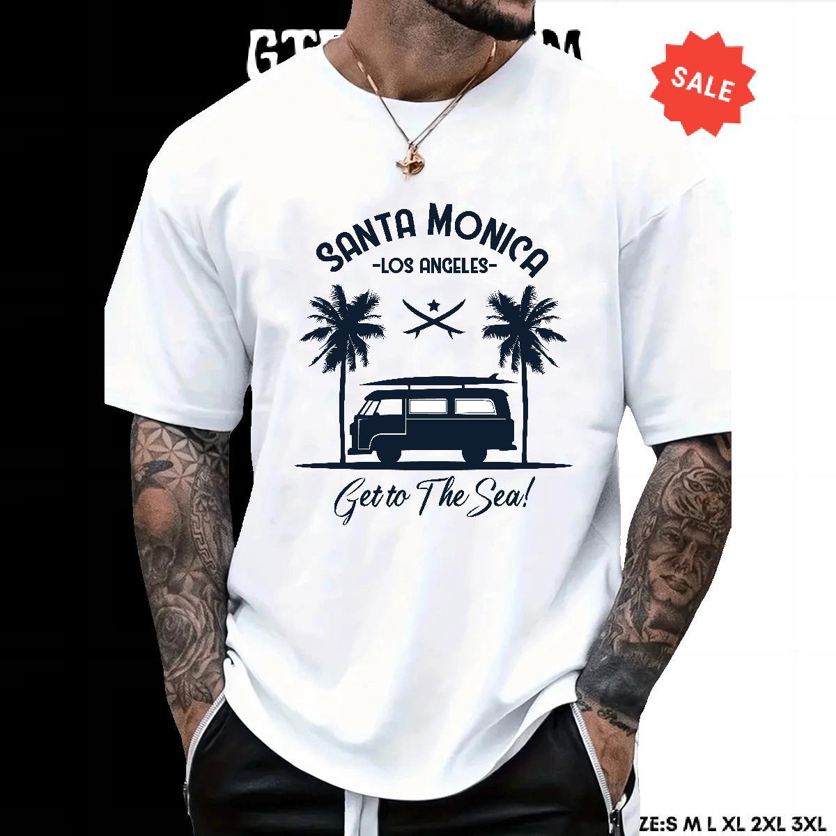 TOP Quality Men Tees Casual Beach 100% Cotton 230g Black Oversized Breathable sea T-Shirts New Clothes