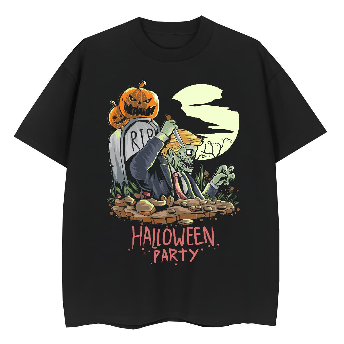 Cool Design Men T Shirts halloween Breathable Soft Home Outdoor DIY Logo Oversized 230g Pure Cotton Tshirts Classic Polos