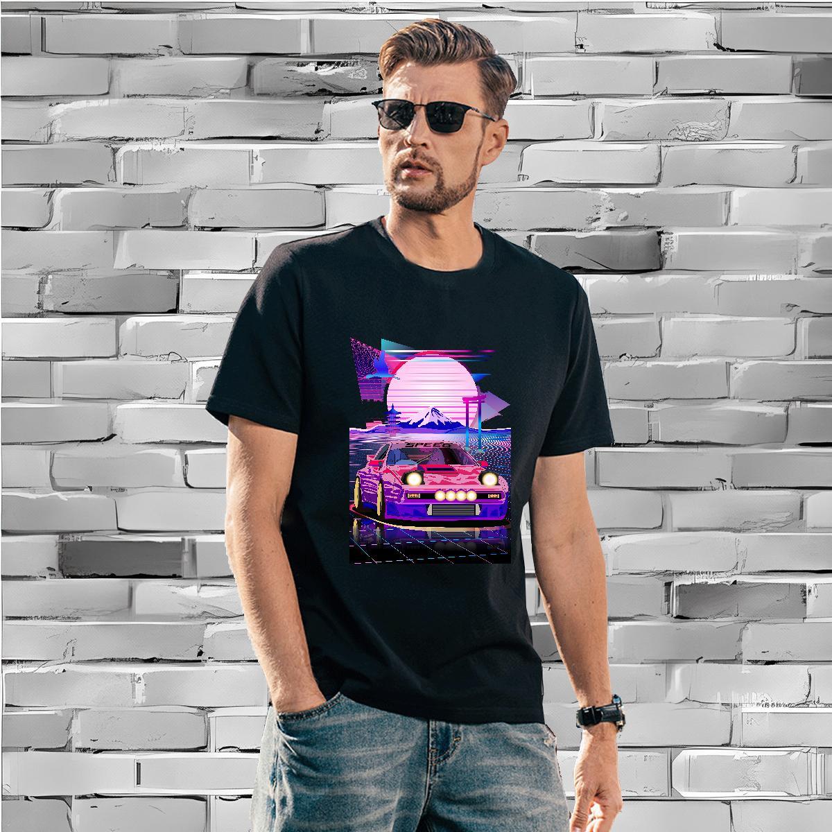 Popular beach Mens T Shirts Street Wear Men Clothes T-Shirt 100% Cotton 230g 2024 New O Neck Short Sleeves Customized Print Clothings