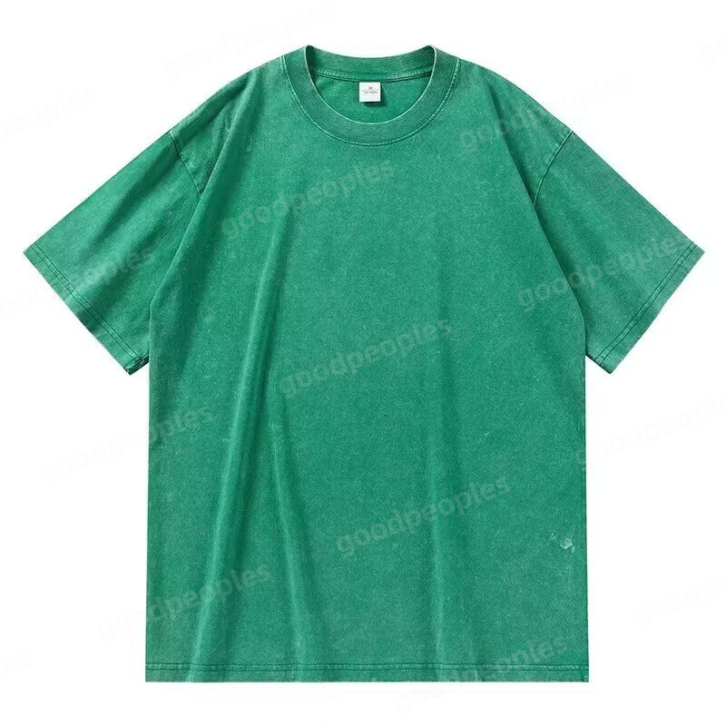 Designer Mens T-shirt Summer Solid Color Vintage Short Sleeve Mens Retro T-shirt Womens Casual Short Sleeve Couple Fashion Clothing Size M-5XL