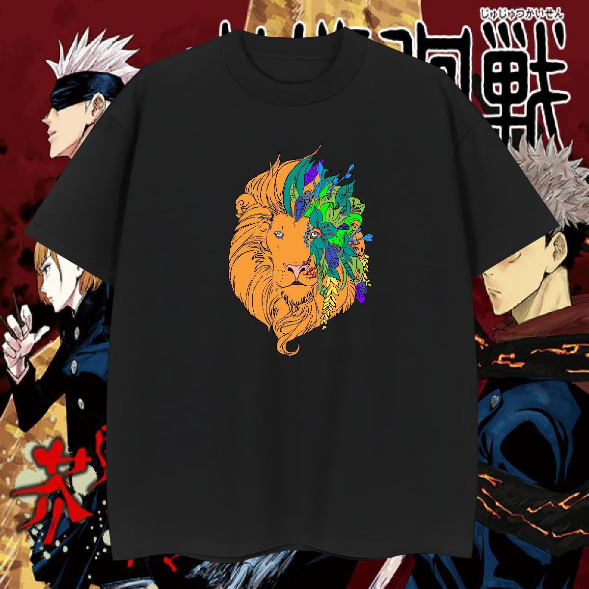 Fashion Designer Men Tshirts tiger Outdoor 230g 100% Cotton Tops Shirt Breathable Short Sleeve Classic T-Shirts Anime