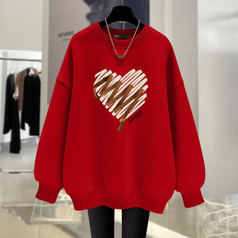 Autumn Winter Fashion Printed Sports Shirt Womens Oneck Casual Loose Cotton Hoodie Retro Zipper 240819