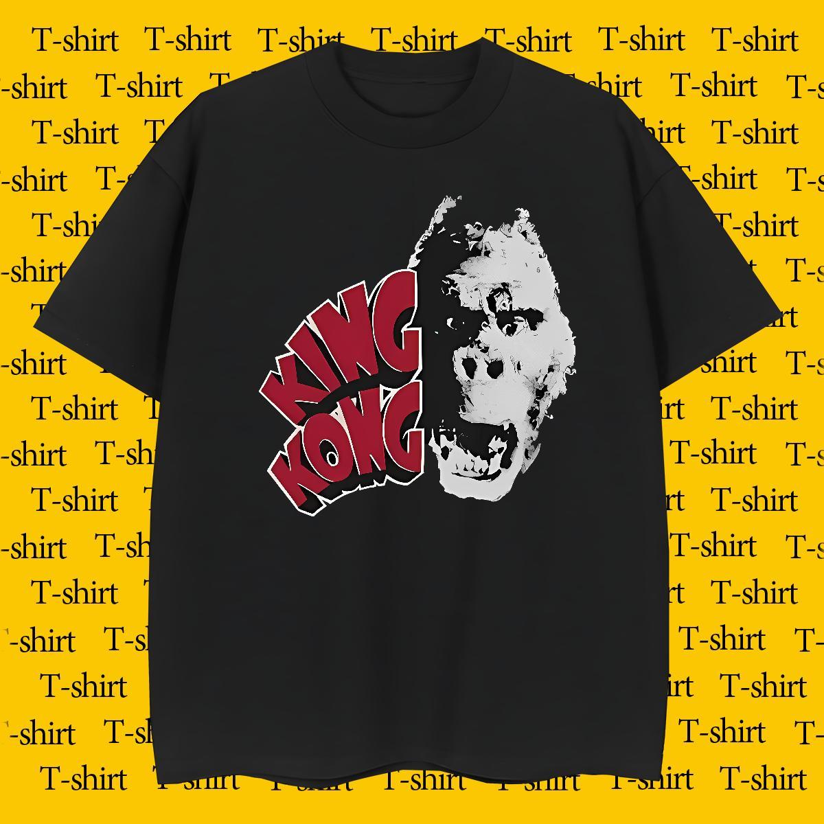T-Shirts 230g 100% Cotton orangutan Street Wear Breathable Custom Big Size Couples T Shirts Casual New High Quality Tops