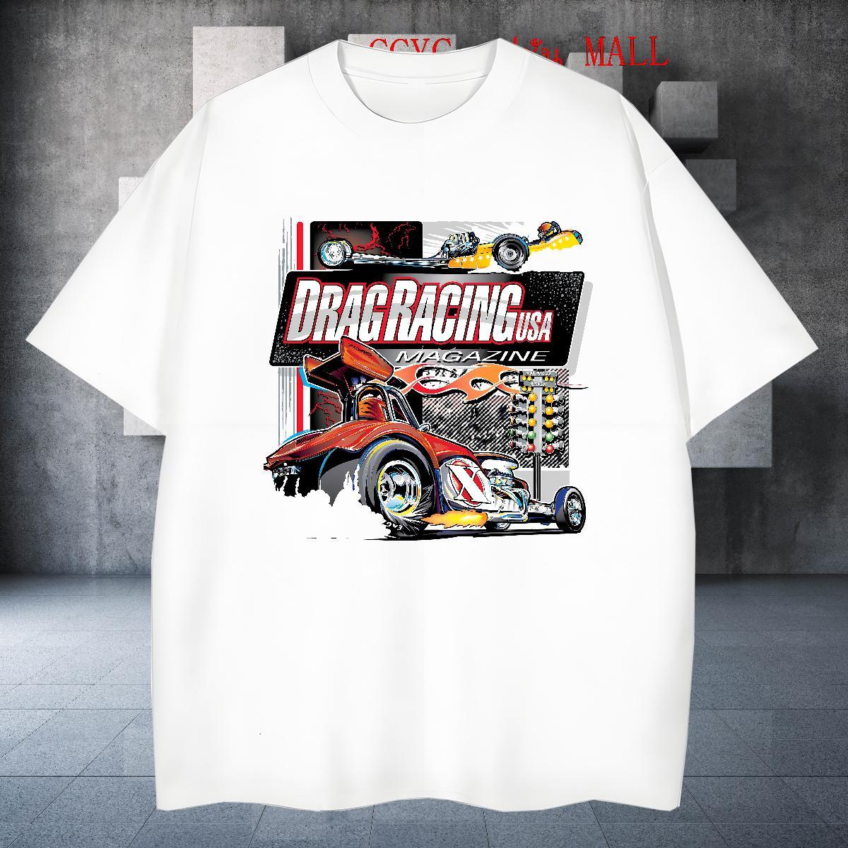 Cool Tshirt for Man Woman Home Outdoor 230g Pure Cotton DIY Printed Short Sleeve Soft car Mens T Shirts Casual New Clothes