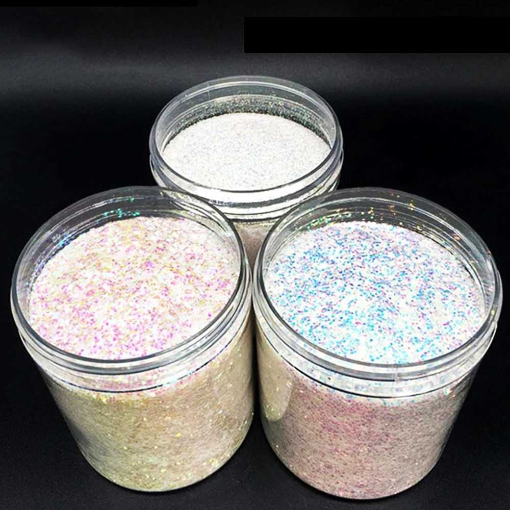 1 Bottle 0.2/0.4/1mm AB White Nail Glitter Holographic Glitter Flakes for Nail DIY Iridescent Powder Shiny Fine Sequins Dust 3 XJ240815