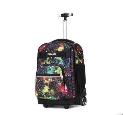 18 inch Children School Rolling backpack Wheeled backpack kids School backpack On wheels Trolley backpacks bags for teenagers Y240820