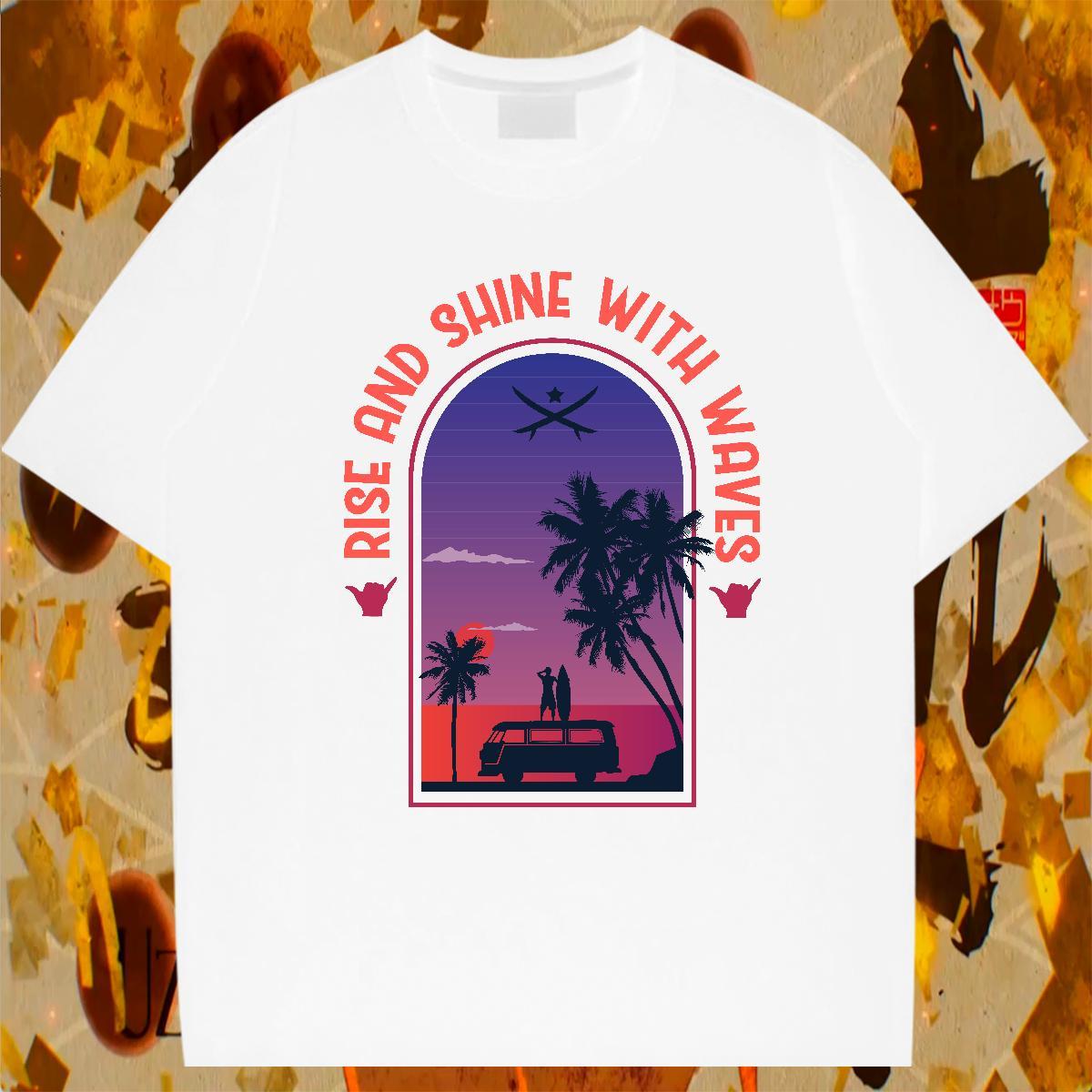 Soft Men Tshirts Hip Hop 230g Cotton Customized Print Pure Cotton beach T Shirts Men New Clothes