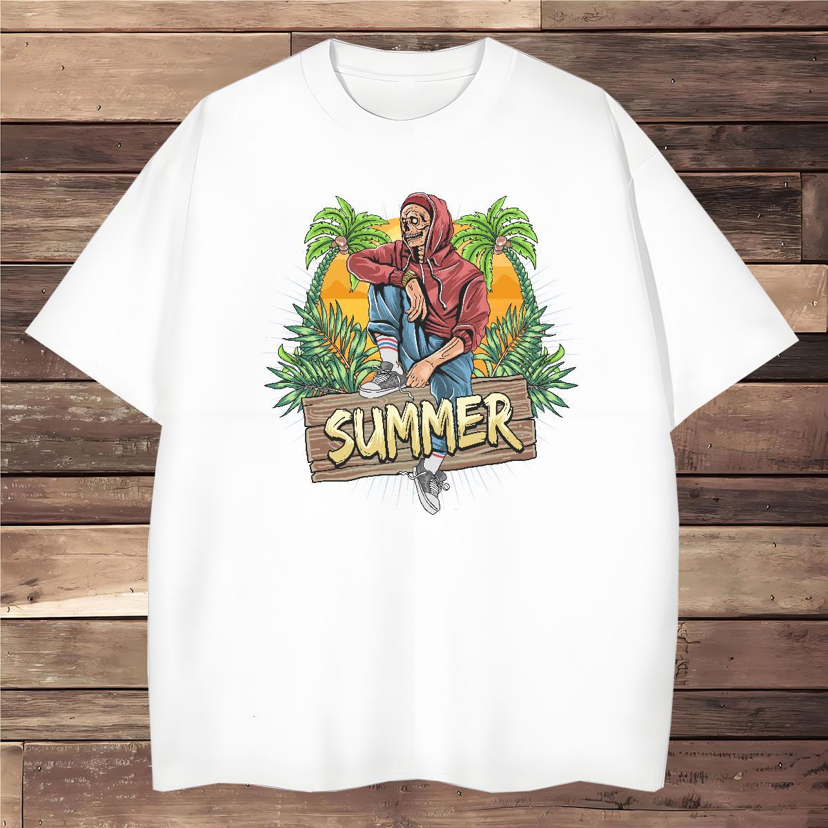 DIY Customized Tshirt for Man Woman summer Street wear Hip Hop 230g Pure Cotton Tops Short Sleeve Soft High Quality T-Shirts Oversized