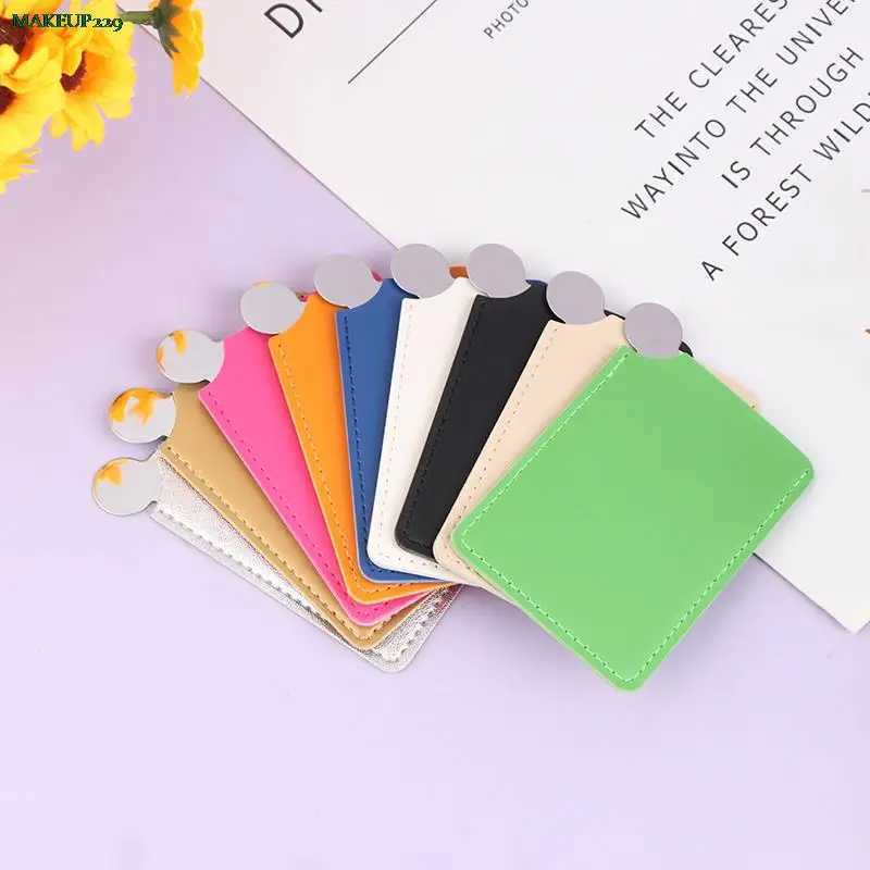 1pc Portable Mini Stainless Steel Unbreakable Makeup Pocket Mirror Cosmetic Mirror Cute Makeup Hand Pocket Mirror Y240819