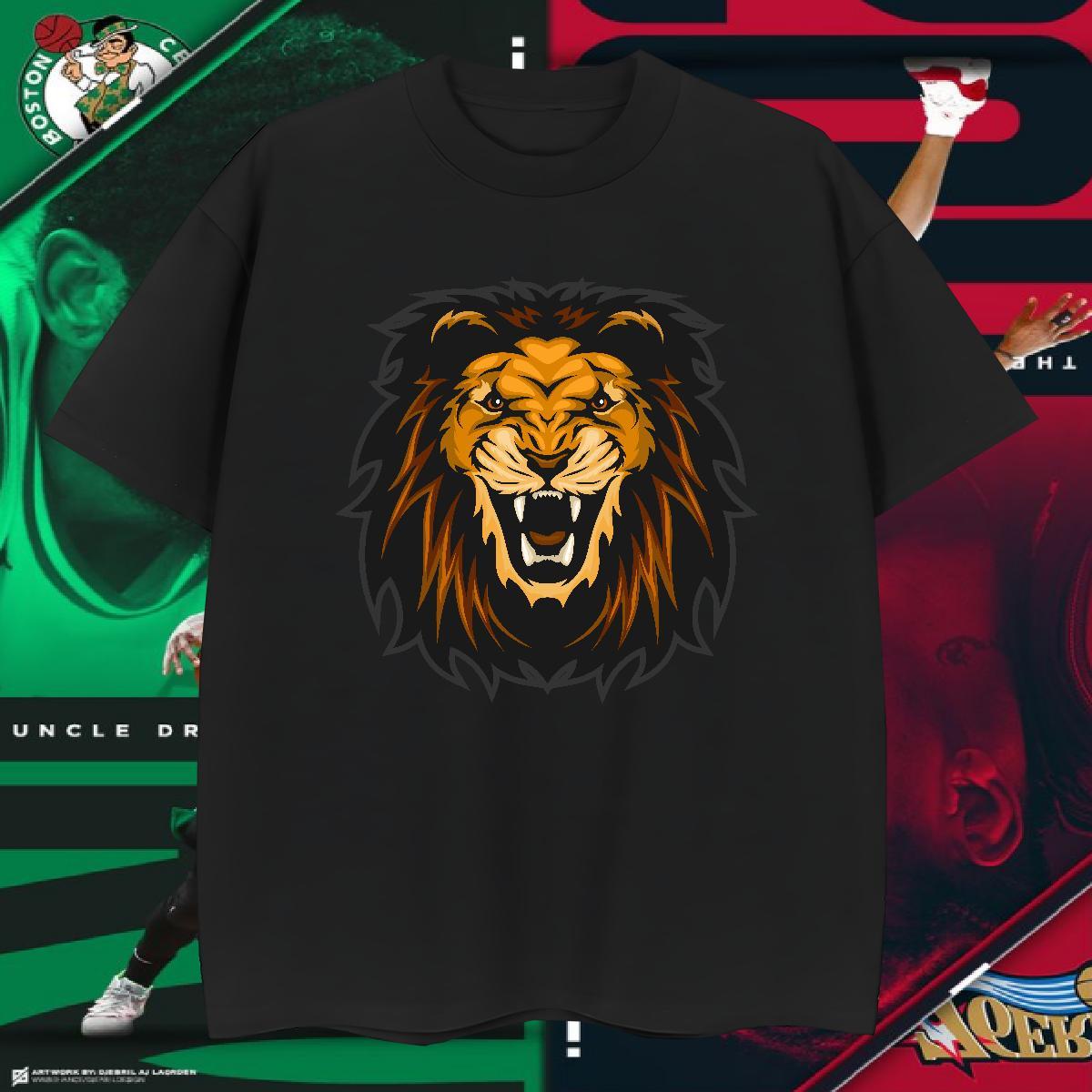 Wholesale T Shirt For Man lion Breathable Short Sleeve Daily Wear Cartoon Printing L-4XL 230g Pure Cotton Tshirt for Man Woman Fashion Designer Polos