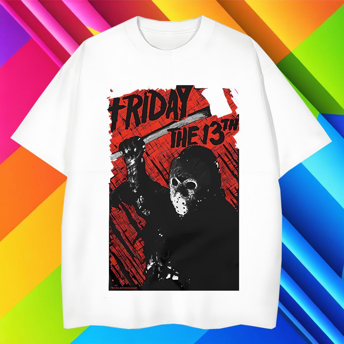 Man T Shirts 230g 100% Cotton scary Summer Casual Breathable Crew Neck Plus Size Cartoon Couples T Shirts Designer Fashion Wholesale Top Tees