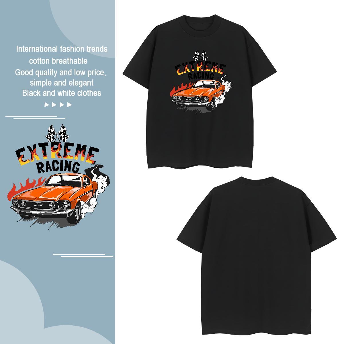 Unisex car Mens T Shirts Outdoor Tshirt for Man Woman 230g Cotton New Designer Breathable Short Sleeve Asian Size Tshirts