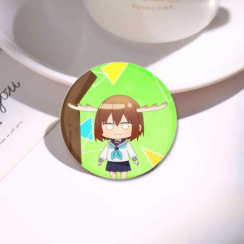 My deer friend Nokotan anime pin cute cartoon badge handmade tinplate brooch for backpacks clothing gifts accessories W240815