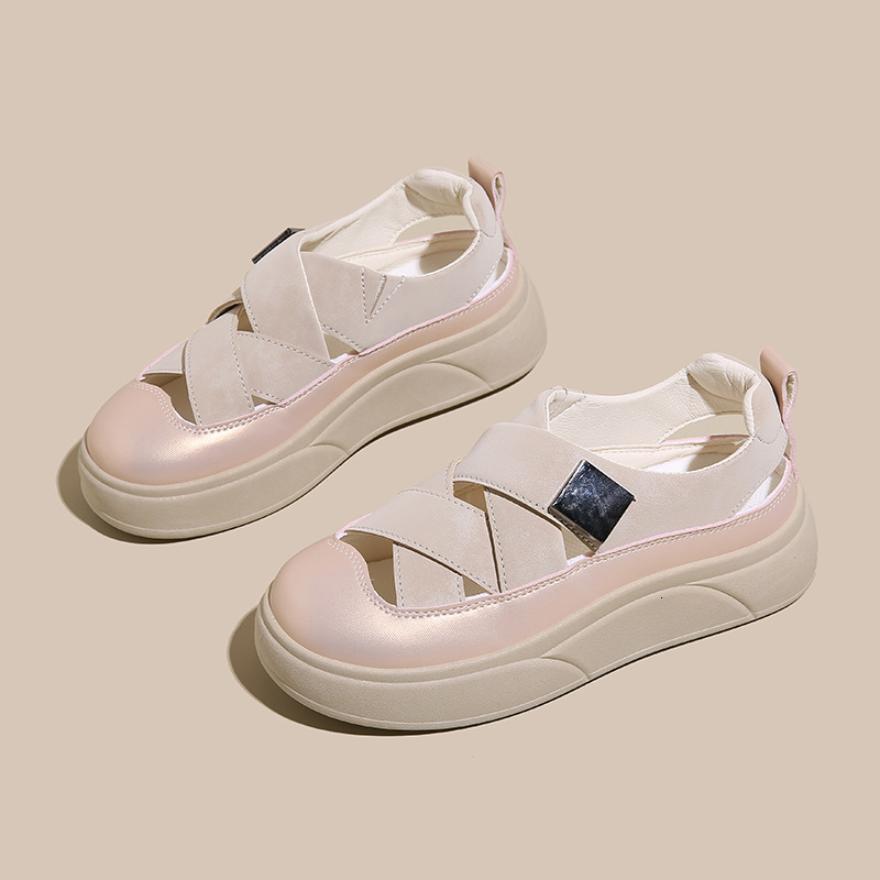 Ddmysports Little White Shoes Women S Summer New Korean Edition Ins Student Casual Versatile Breathable Sandals Street Shot XQ W OUTDOOR