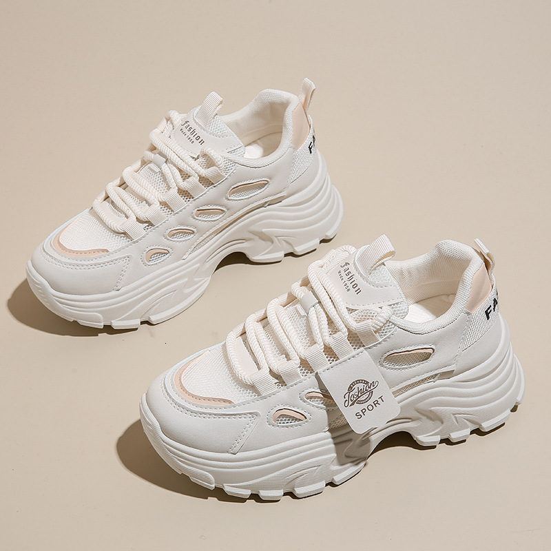 Ddmysports Instagram Korean Edition New Dad Female Summer Student Sports Running Casual Thick Sole Elevated Shoes FB OUTDOOR