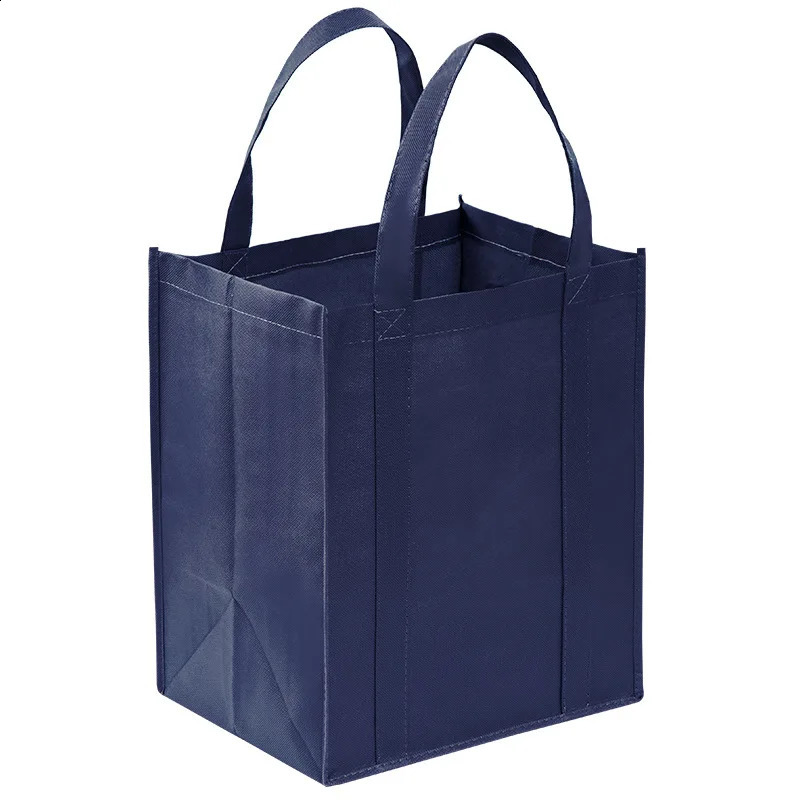 1Pcs Reusable Shopping Bag Foldable Tote Grocery Large Capacity NonWoven Travel Storage Eco Handbag 240819ZYl