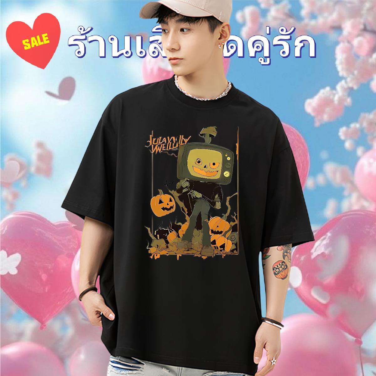 2024 Designer Men Clothes T-Shirt pumpkin Street wear Hip Hop 100% Cotton 230g Tee Shirt Crew Neck Breathable Unisex T-Shirts Anime