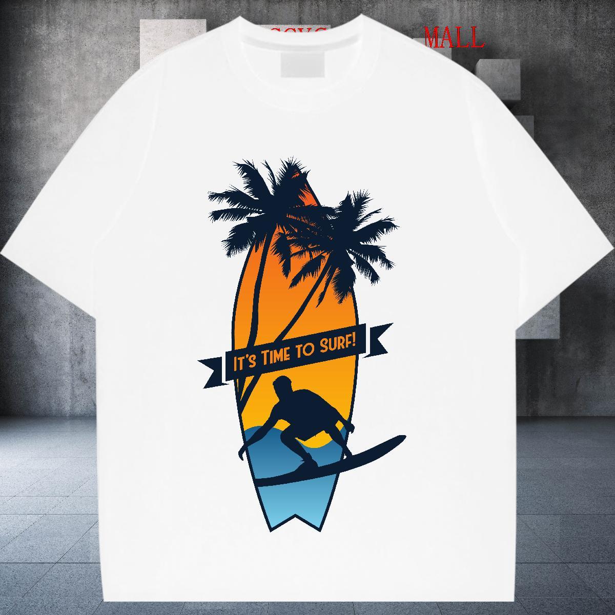 Fashion New Womens Tshirts Sports Street Wear Breathable Soft Tee Shirt Popular 230g Cotton beach Plus Size Cartoon Woman T Shirts