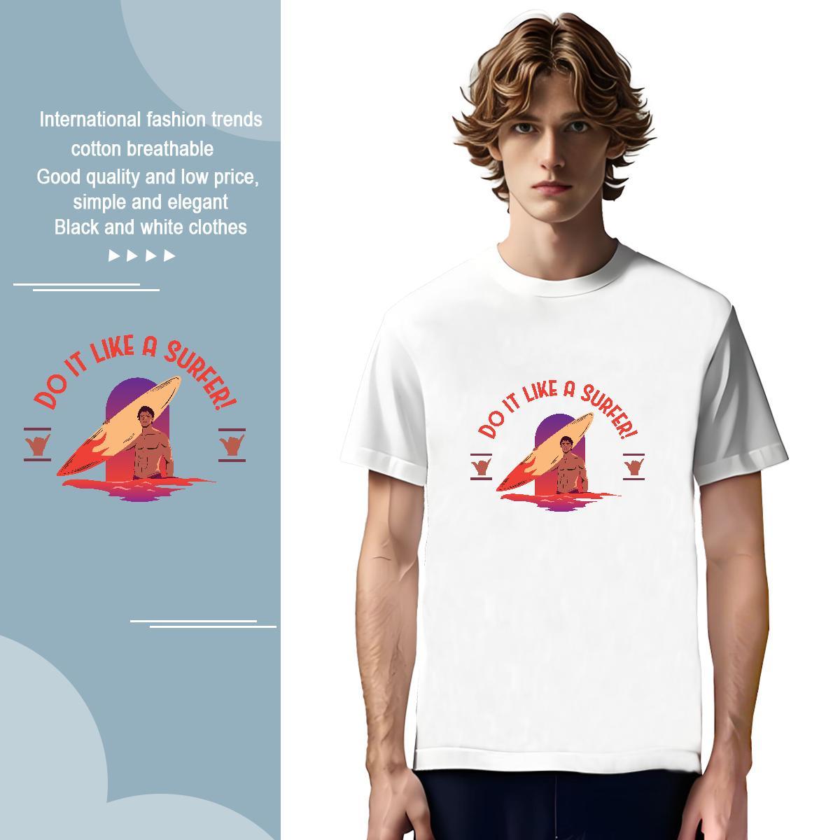 Brand muscle men 100% Cotton 230g Tshirts Home Outdoor Breathable T Shirt For Man Fashion Designer Plus Size Cartoon Tops