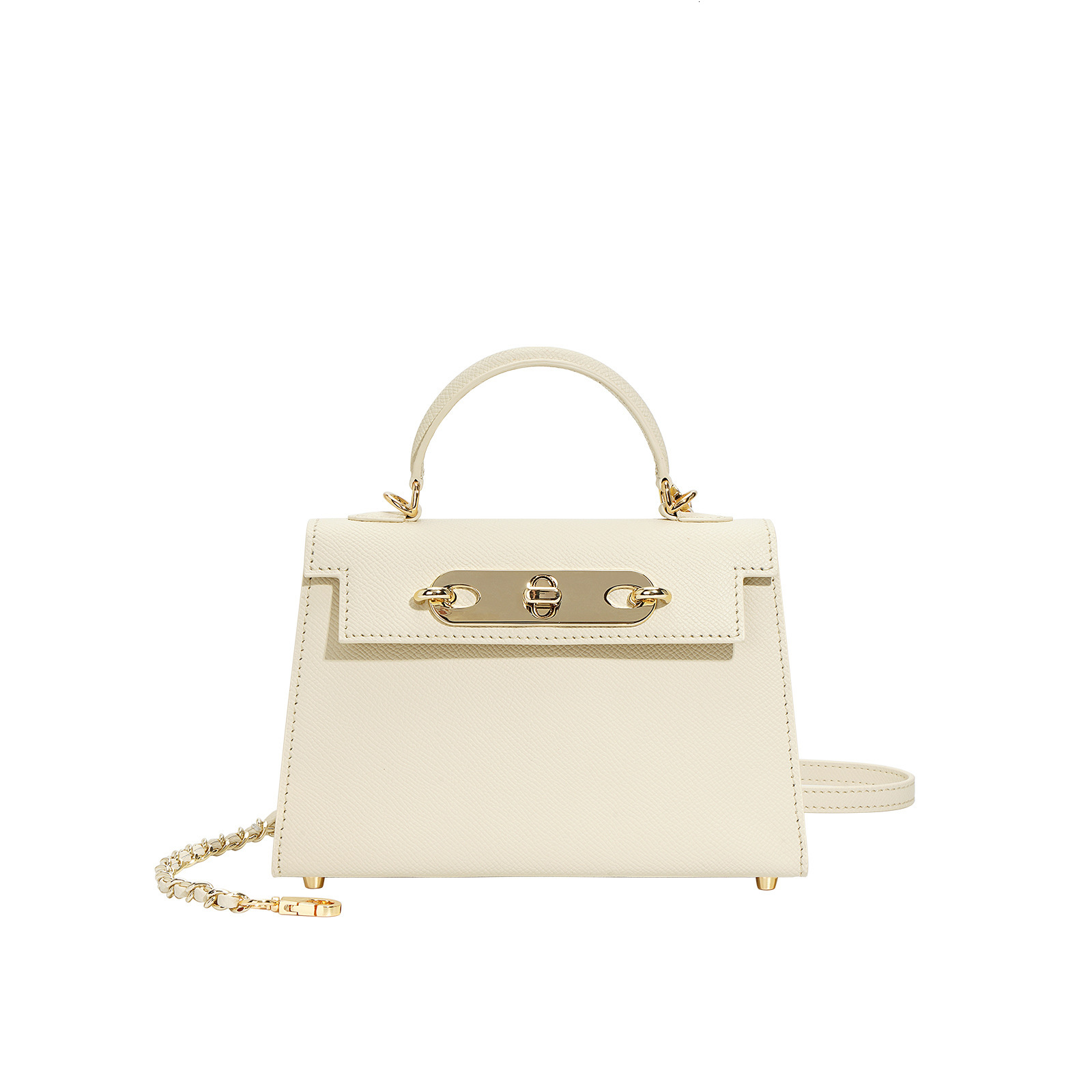 Designer Totes Versatile Cowhide Crossbody: Elegant Chain Bag Small Square Flap Commuter Handbag - Lightweight For Daily Use