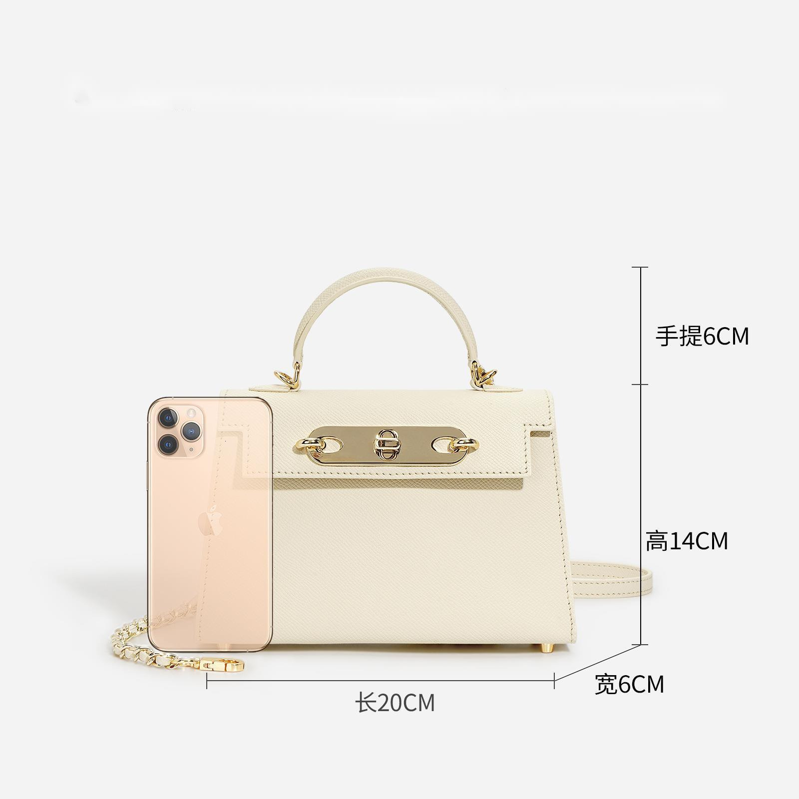 Designer Totes Versatile Cowhide Crossbody: Elegant Chain Bag Small Square Flap Commuter Handbag - Lightweight For Daily Use