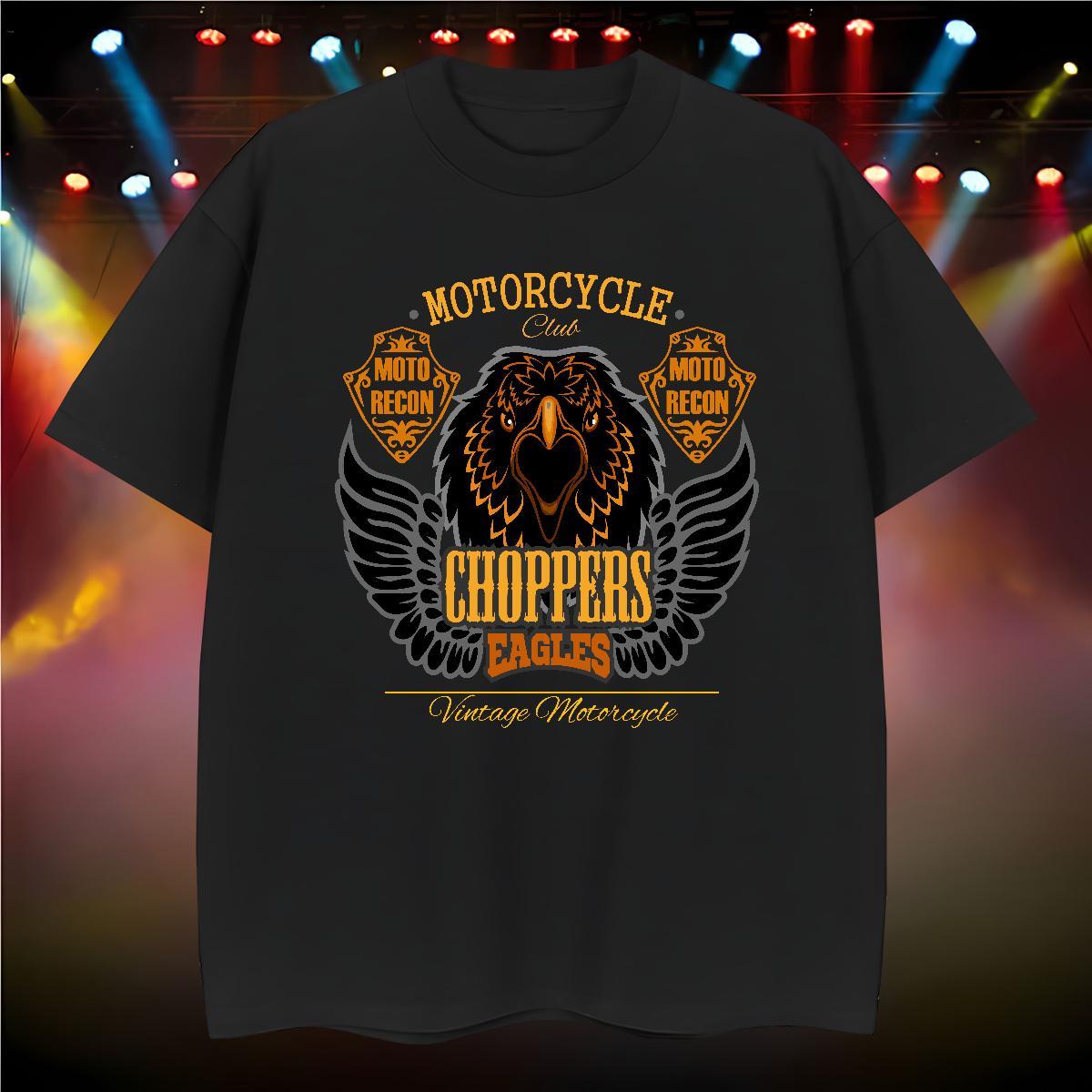 Classic eagle T shirt Hip Hop Men Clothes T-Shirt 100% Cotton 230g Classic Casual Short Sleeve O-Neck Customized Tops
