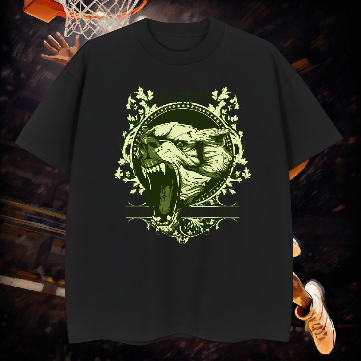Custom Men Tees lion Casual 230g Cotton Clothings Pure Cotton Unisex Mens T Shirts Cartoon Printing L-4XL