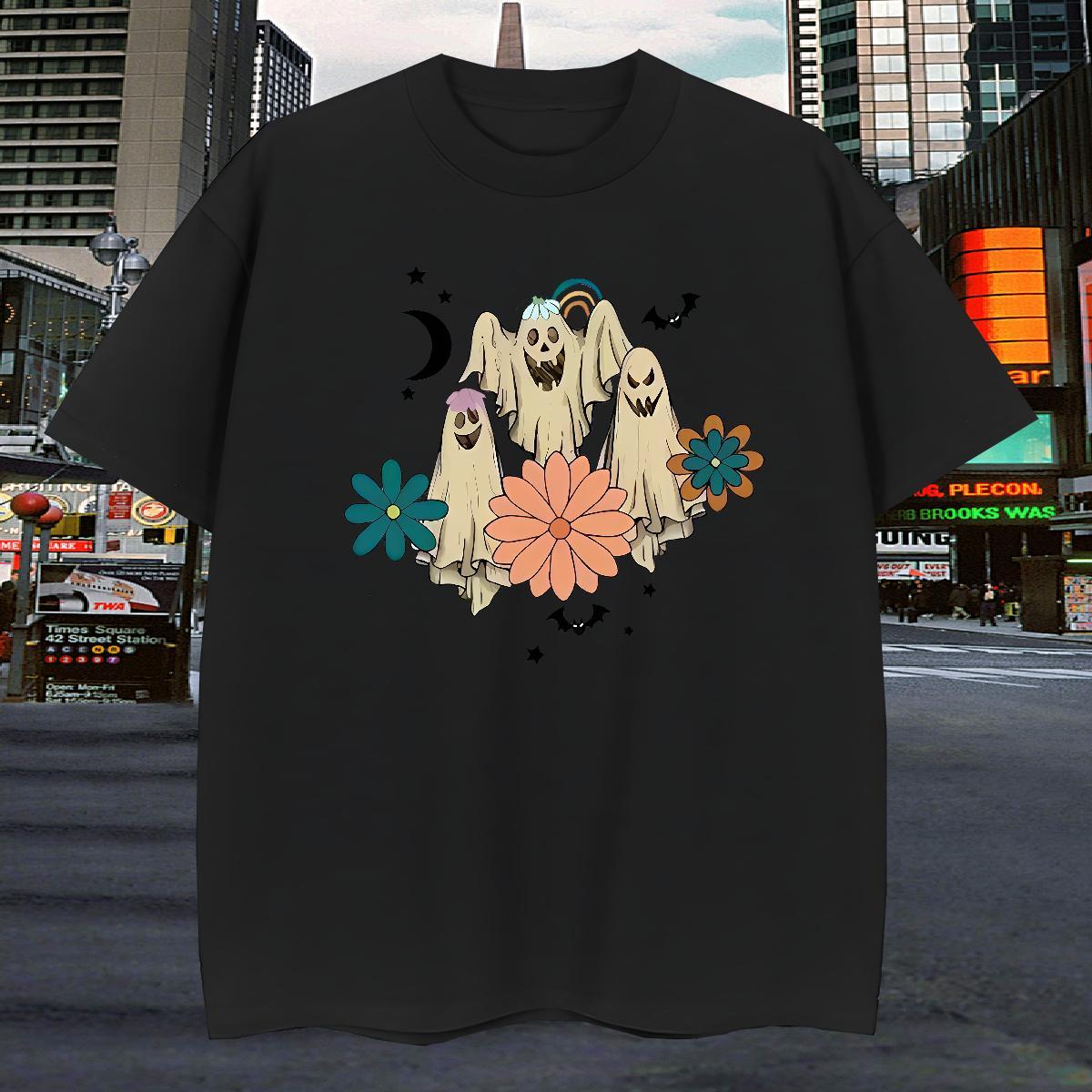 T-Shirts for Men 100% Cotton 230g demon Daily Wear Breathable Short Sleeve Anime Print Men Clothes T-Shirt Fashion Designer Cool Tops Tees