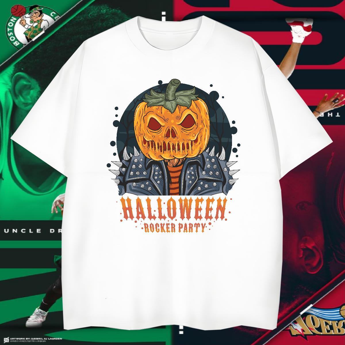 Designer T shirt halloween Pure Cotton Hip Hop DIY Logo Oversized 230g Pure Cotton Men Clothes T-Shirt 2024 Summer Polos