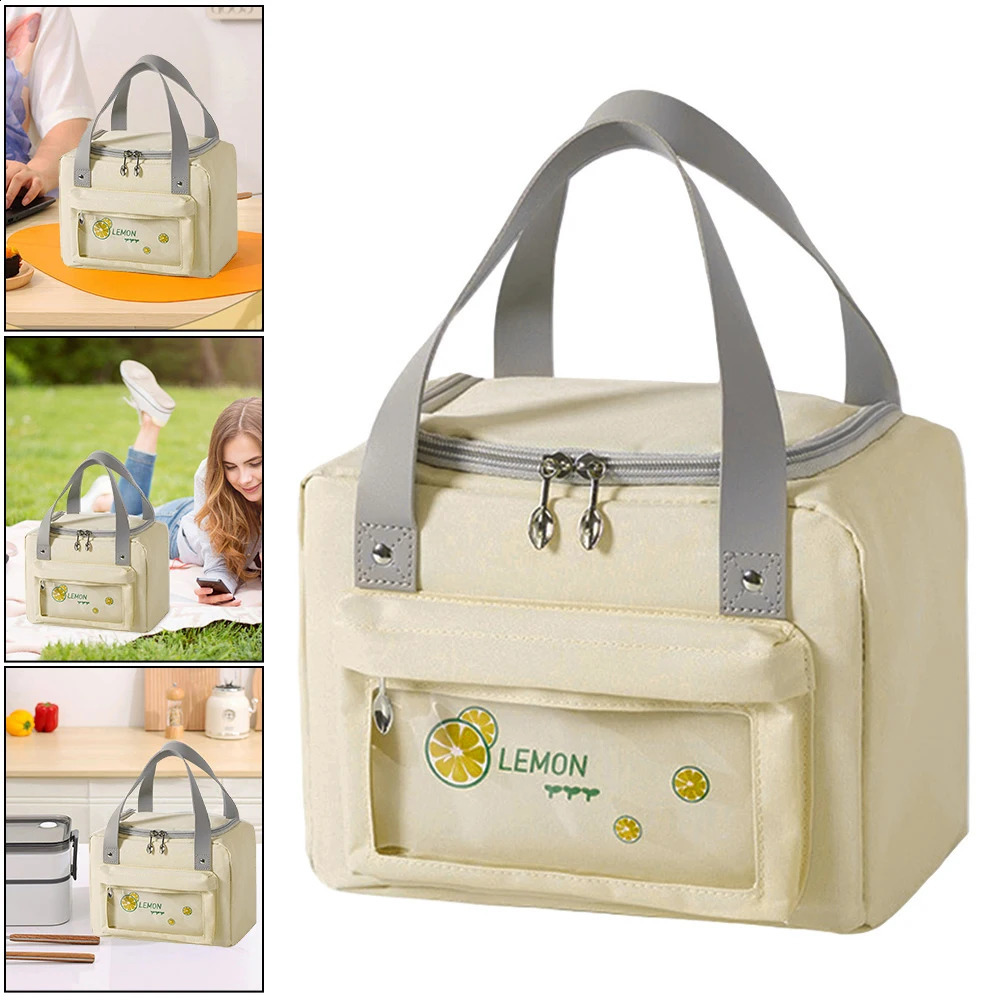 Picnic Bag Insulation Picnic Ice Pack with Handle Food Thermal Bag Drink Insulated Bag for Beach Picnic Road Trip Travel 240819