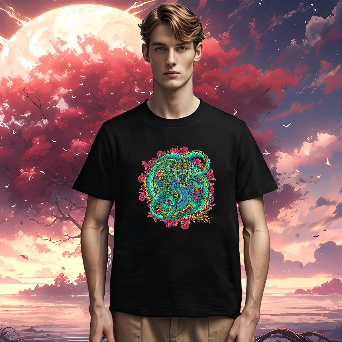 T-Shirts for Men 100% Cotton 230g ferocity Street wear Hip Hop Breathable Short Sleeve Plus Size Custom Mens Tshirts 2024 DIY Soft Tee Shirt