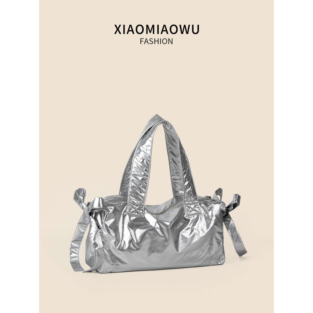Summer commuting style armpit zipper nylon tote artistic lightweight casual shoulder bag large capacity women's simple