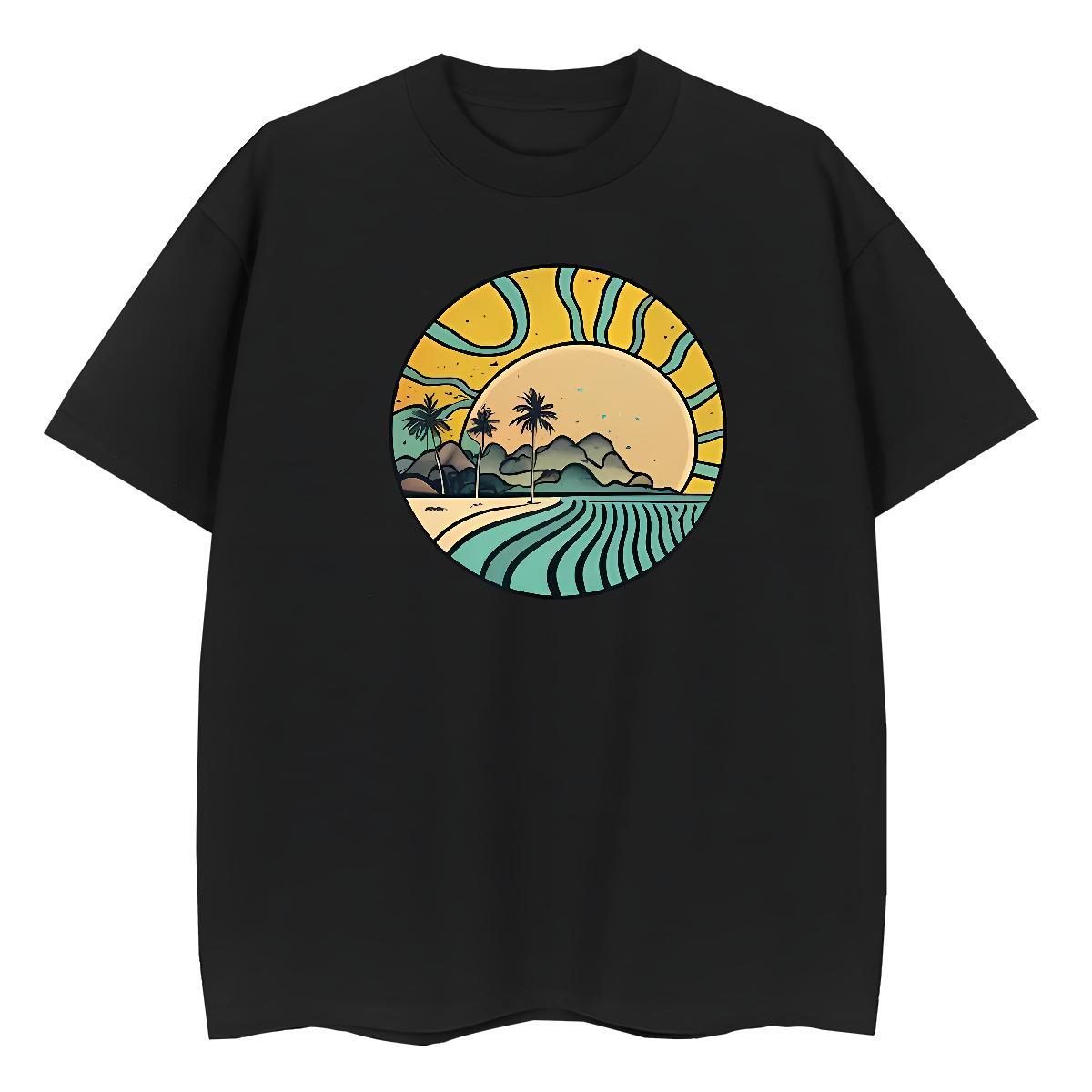 Designer Couples T Shirts Summer Casual Breathable Short Sleeve Polos Free Shipping 230g Pure Cotton river Custom Printing T-Shirts for Women