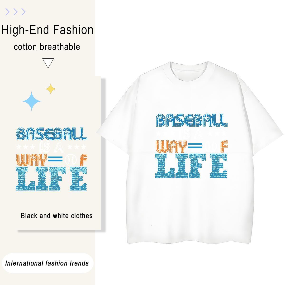 Brand letter 100% Cotton 230g Men Tshirts Street Breathable Short Sleeve T-Shirts Stylist Cartoon Printing L-4XL Tops Shirt