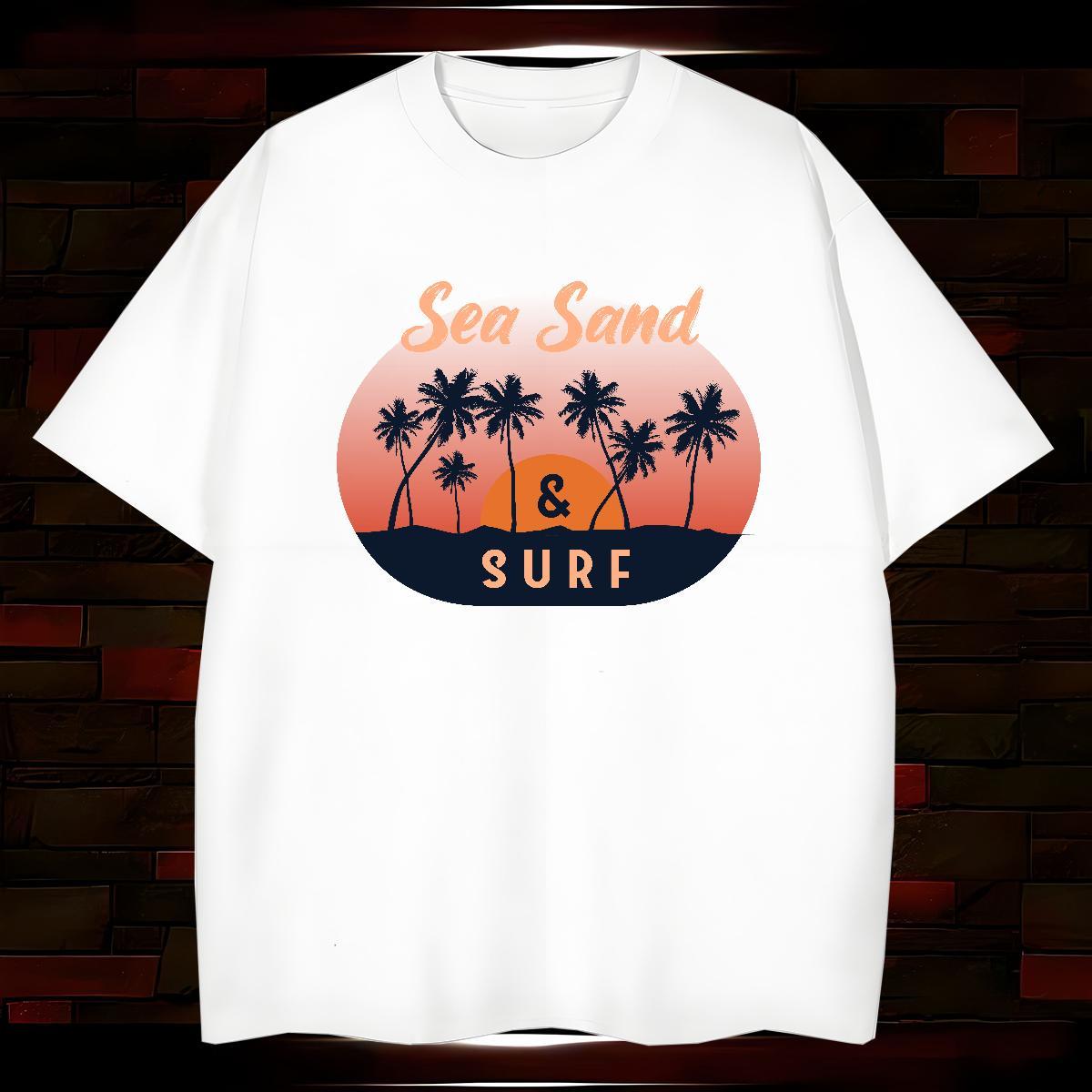 Comfortable beach 100% Cotton 230g Mens Tshirts Sport Breathable Short Sleeve Man T Shirts Custom Custom Printing Tops
