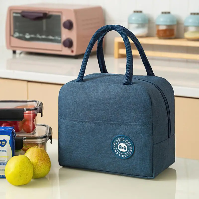 10PCS Portable Insulated Lunch Bag Cooler Bag Waterproof Oxford Ice Pack Lunch Box Camping Picnic Bag Camping Supplies Thermal 240819