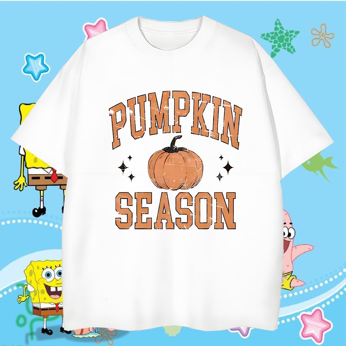 Fashion Casual Tshirts pumpkin Hip Hop 230g 100% Cotton Top Tees Pure Cotton Designer T Shirt For Man Black White
