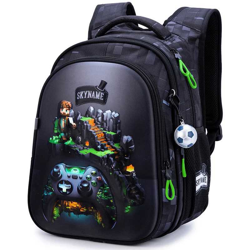 New Children School Backpack For Boys Cartoon Game Knapsack Boy Waterproof Backpacks Kids Satchels Space School Bags Primary Y240820