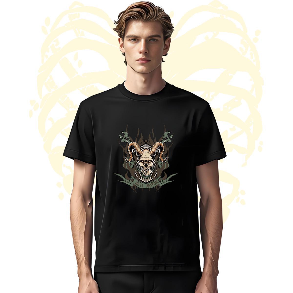Cool T-Shirts shape Breathable Crew Neck Street wear Hip Hop Cartoon Printing L-4XL 230g Pure Cotton Tshirt for Man Woman DIY Customized Tops